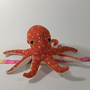 NWT 10" Octopus Wild Republic Orange Plush Toy Stuffed Doll Babk Kid's